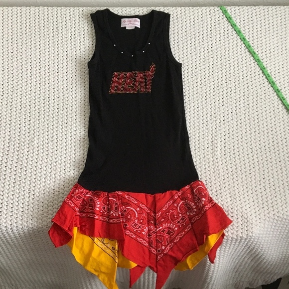 HEAT TANK DRESS WITH SEQUINS GIRLS SIZE LARGE - Picture 1 of 4